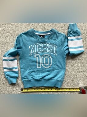MESSI 10 Turquoise Pullover Sweatshirt NWOT